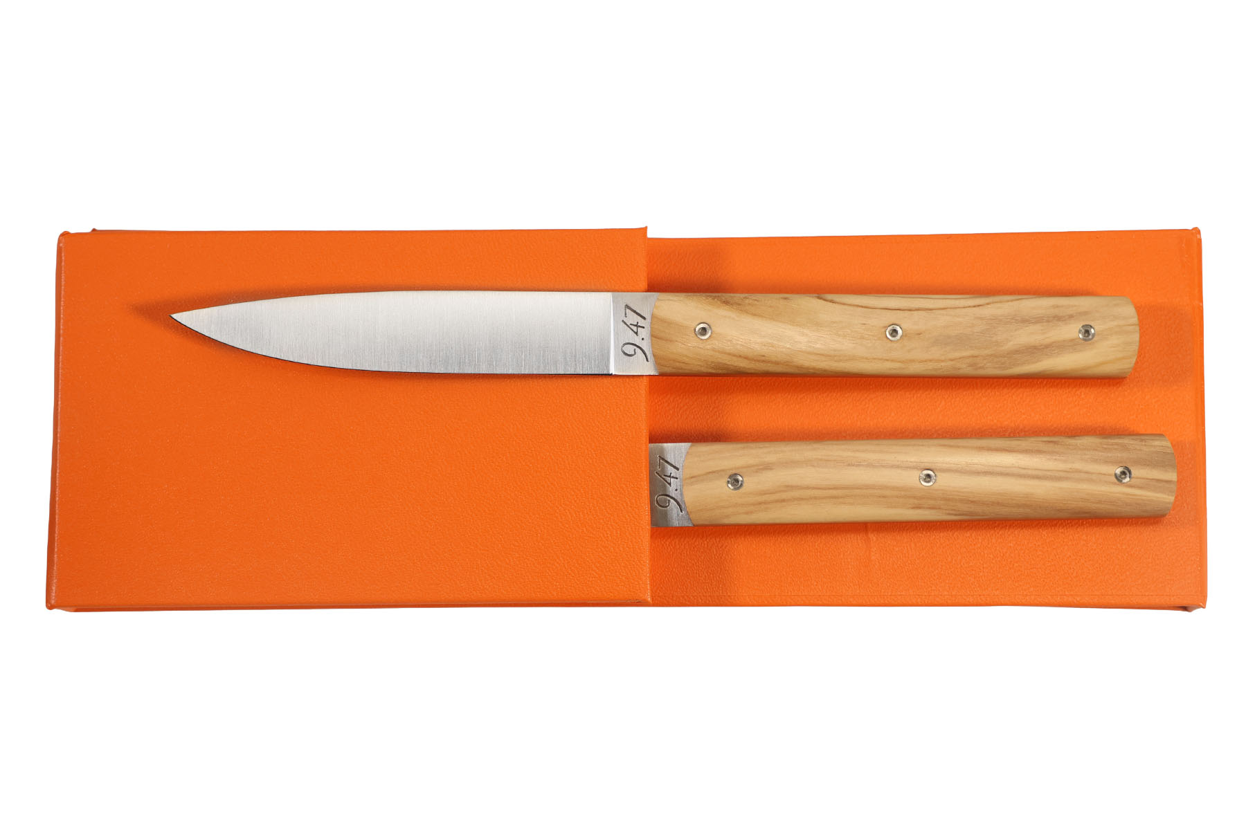 Coffret de 2 couteaux de table 9.47 Atelier Perceval - olivier