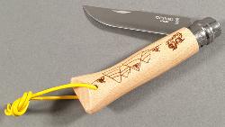 Couteau pliant Opinel n°8 Tour De France 2021 en bois de Hêtre