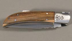 Couteau régional Le Camarguais n°10 trident soudé - 9 cm pistachier
