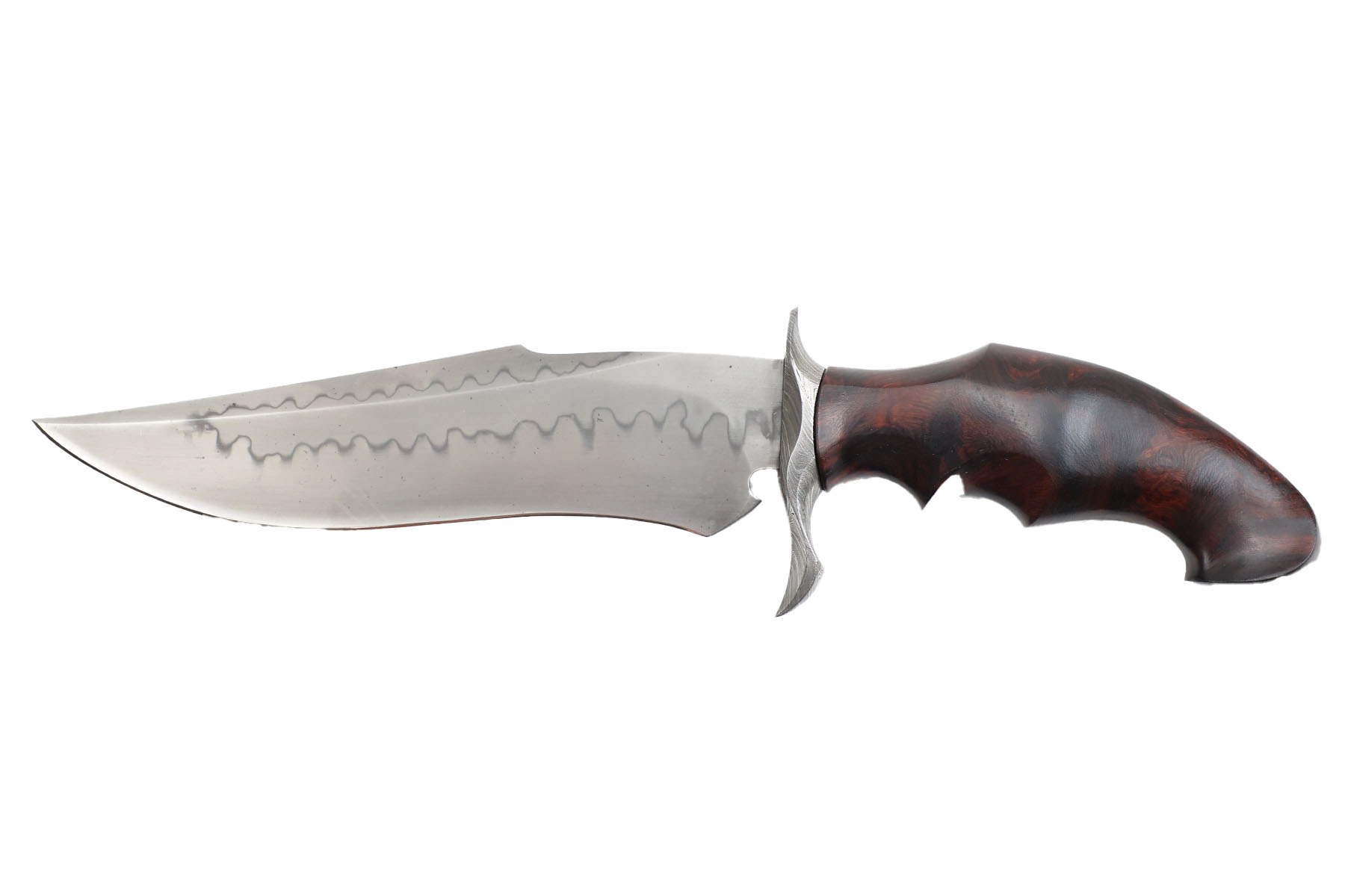 Couteau fixe custom de Samuel Lurquin manche - bois de fer