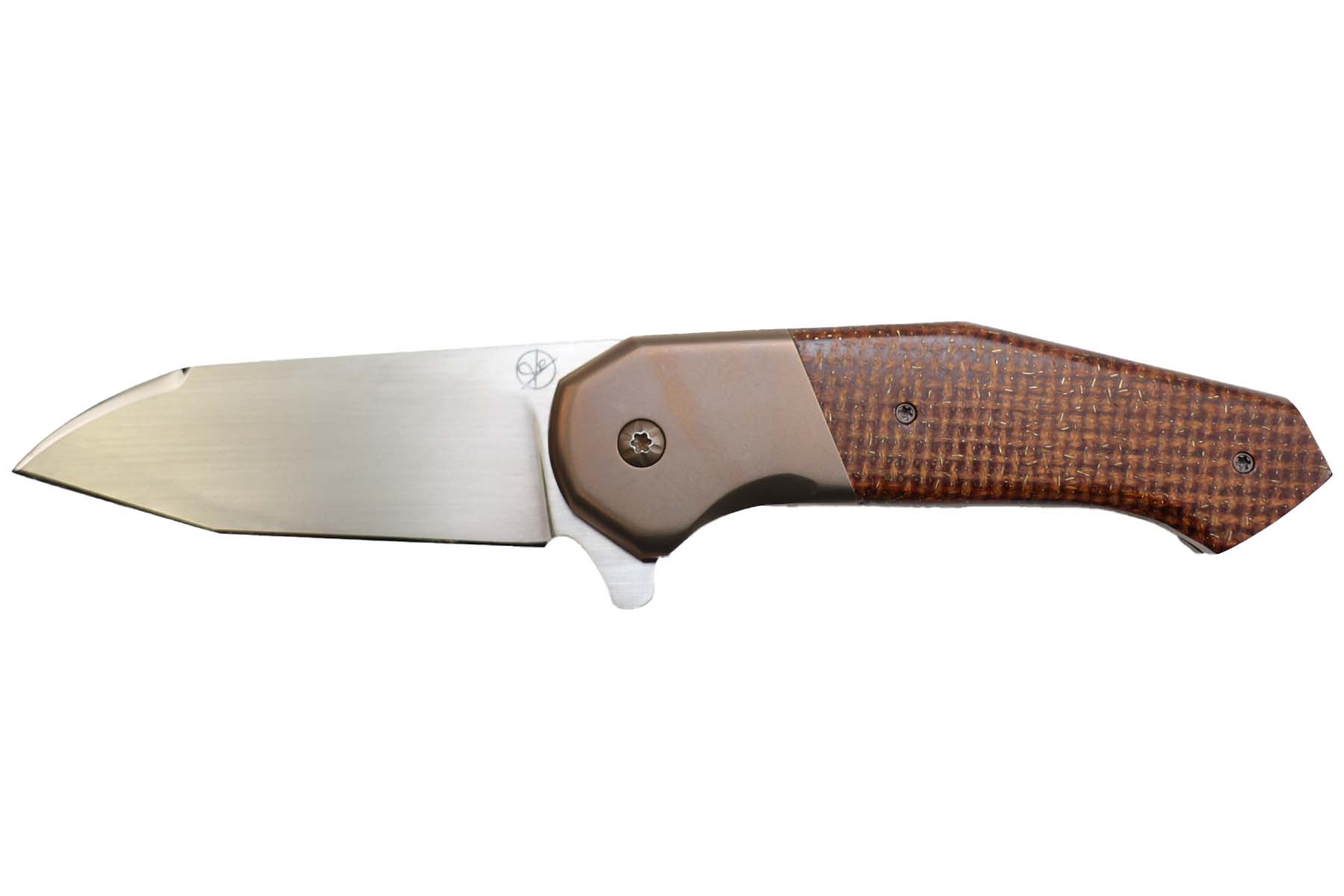 Couteau pliant de Eric Demongivert modèle Titan XL - micarta