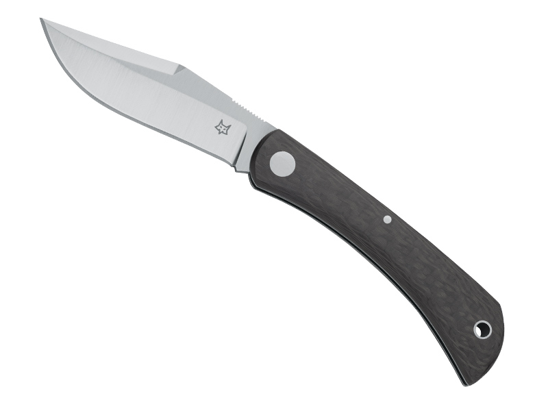 Couteau pliant Fox Libar - manche 8,5 cm fibre de carbone noir