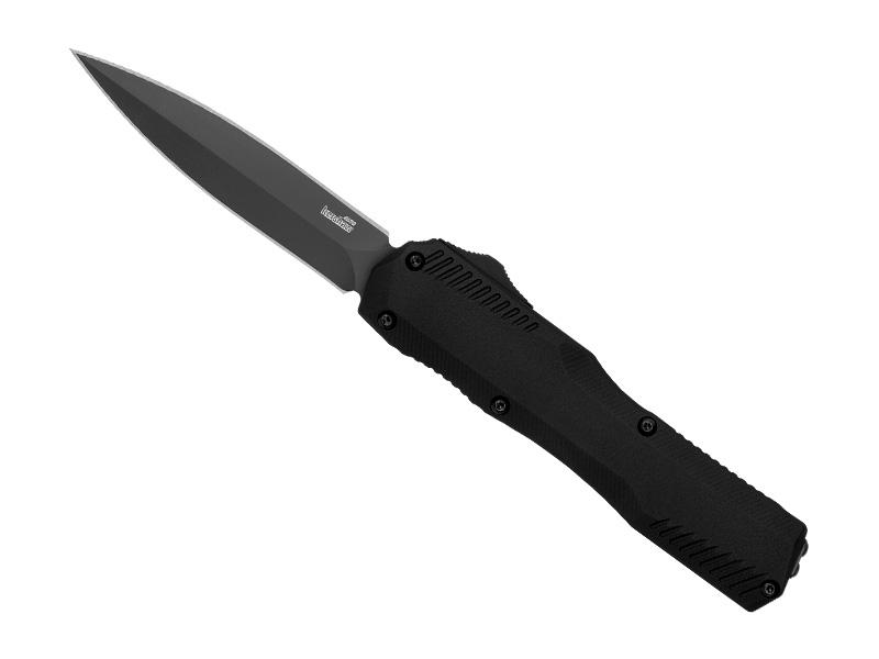 Couteau pliant Kershaw Livewire tout noir- manche 12 cm aluminium
