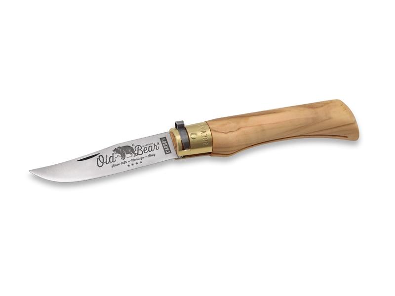 Couteau Old Bear taille L - manche 12 cm olivier