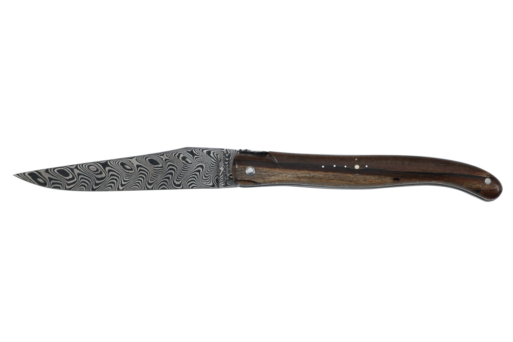 Couteau Laguiole en Aubrac 12 cm - bois d'aubrac - Damas