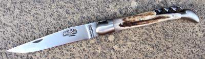 Couteau Forge de Laguiole 2 pièces - Manche en bois de cerf 12 cm