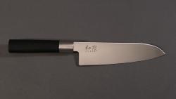 Couteau japonais Santoku Kai Wasabi Black