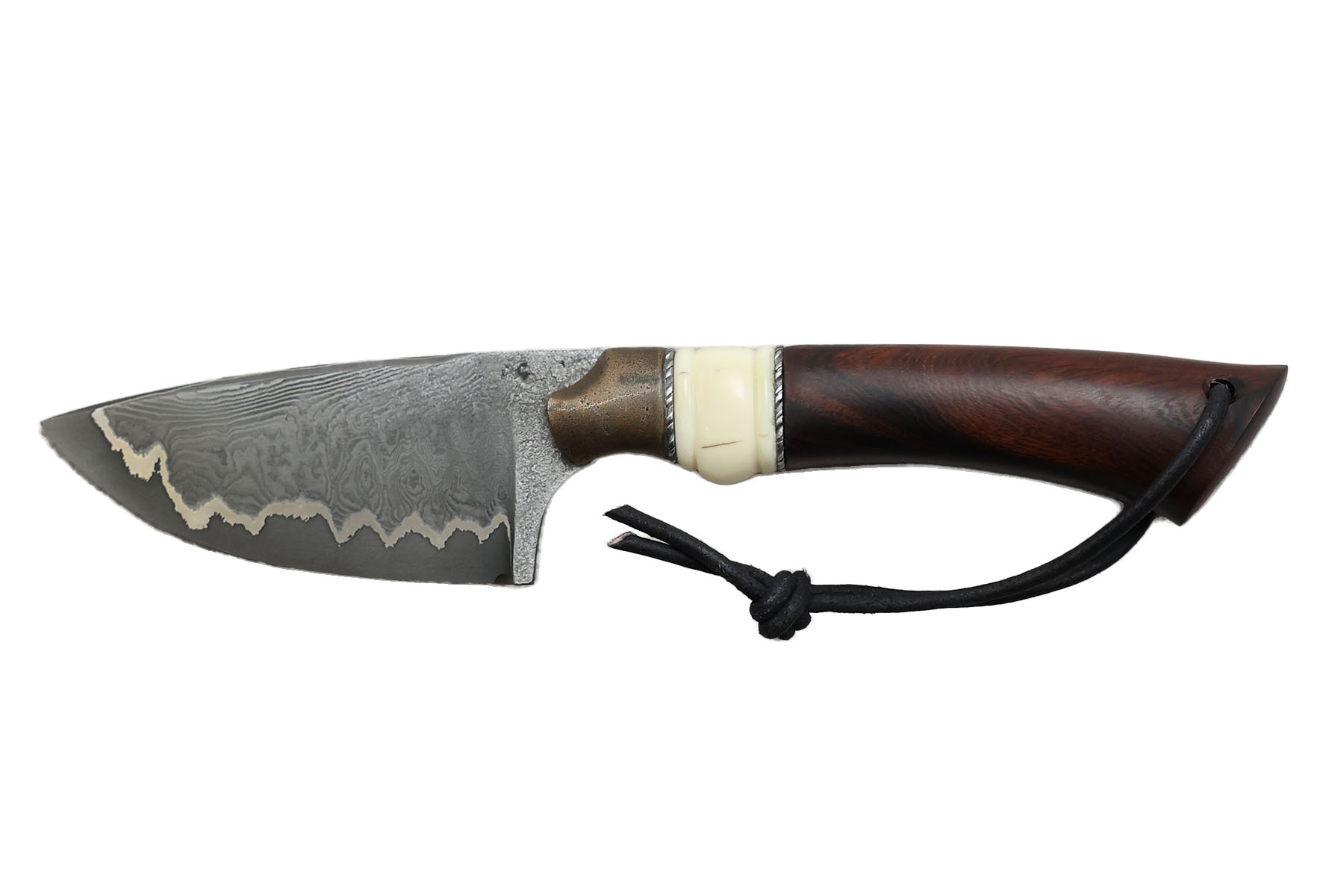 Couteau Artisanal fixe du forgeron coutelier SMZ - bois de fer