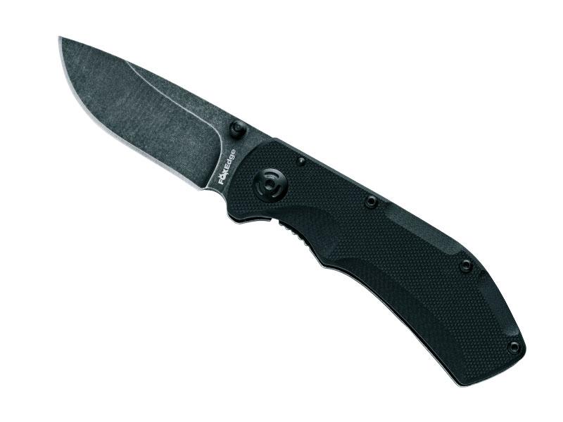 Couteau Fox Edge Pop Smoke  - manche 9,5 cm G10 noir/acier