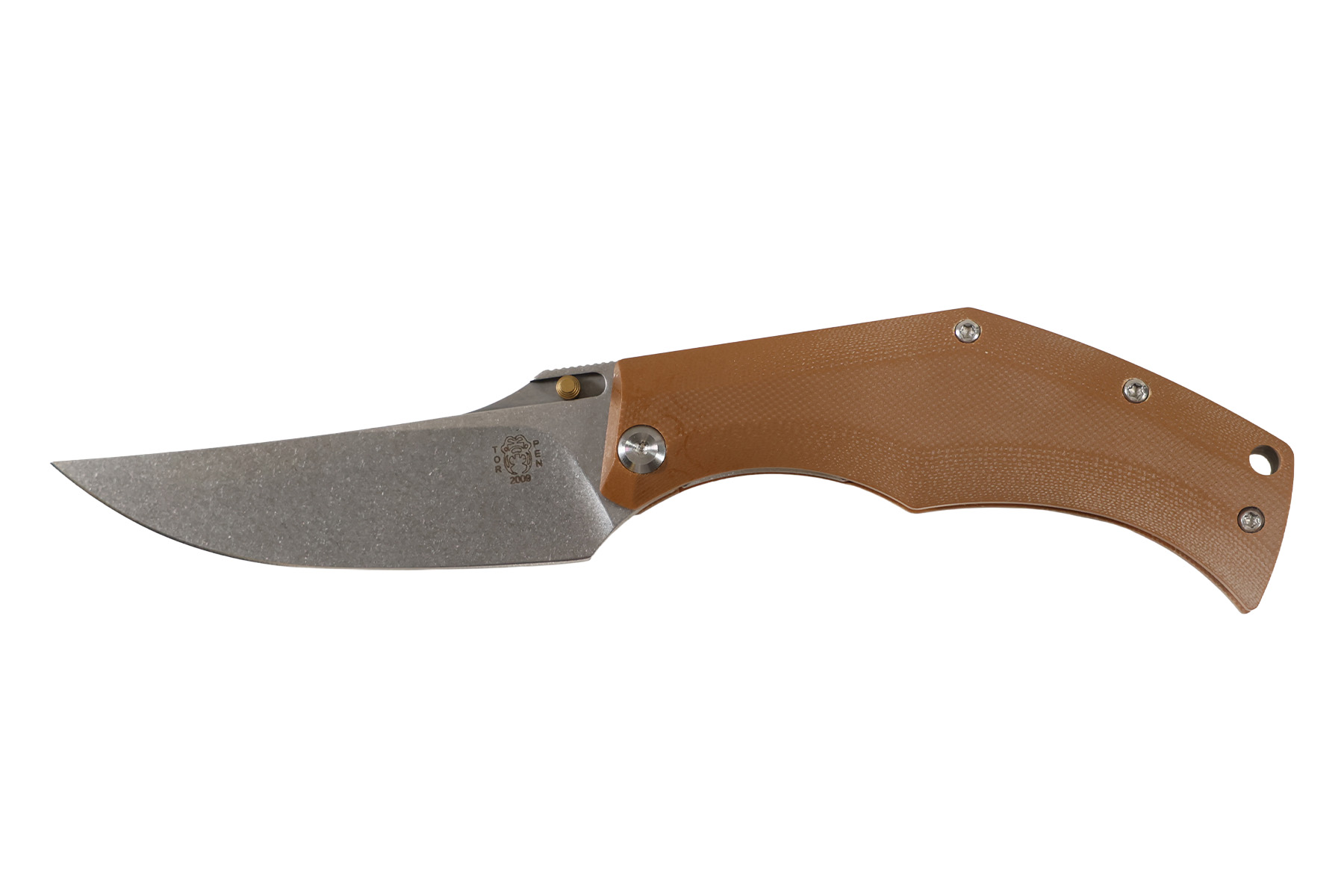 Couteau Persistent First run collaboration avec Max Knives et Torpen - marron