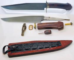 Couteau artisanal "Take off knife 1" de Leonid Evdokimov  (démontable)