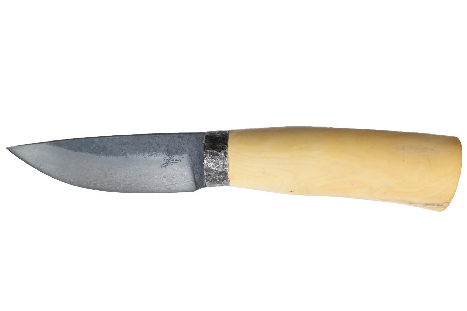 Couteau artisanal fixe de Jean-louis Regel - buis