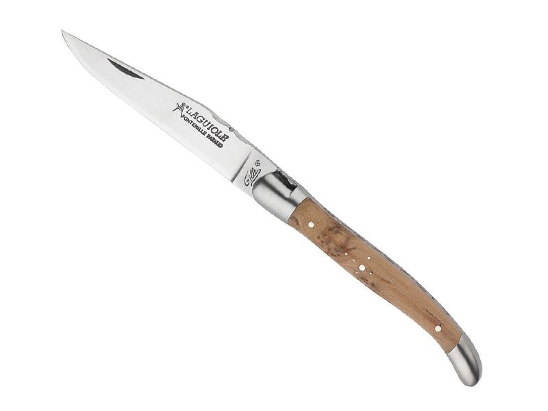 Couteau pliant Laguiole Gilles Fontenille Pataud Tradition - manche 11 cm genévrier