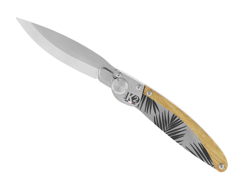 Couteau K2® - manche 11,5 cm décor feuilles