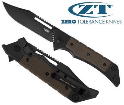 Couteau Zéro Tolérance - manche 13 cm titanium
