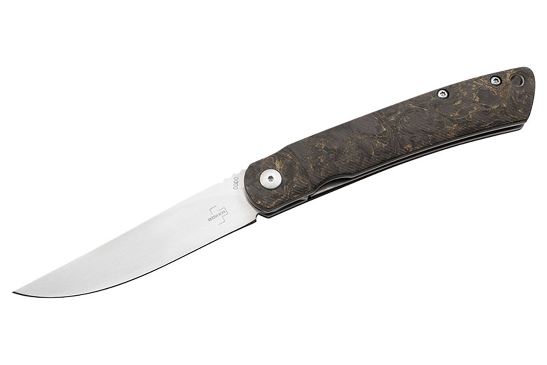 Couteau Böker Plus LSL07 édition limitée - manche  10,5 cm fibre de carbone