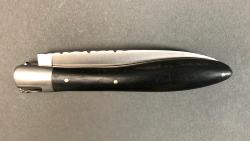 Couteau Laguiole en Aubrac 12 cm bois d'Aubrac Crocus Ebène