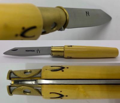 Couteau Nontron modèle Petit Duc sans plume buis 9 cm