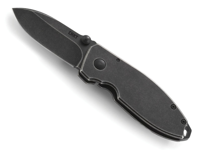 Couteau CRKT Squid noir - manche 8,5 cm en acier inox
