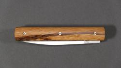 Couteau pliant de l'Atelier Perceval "Le Français" en bois de Serpent