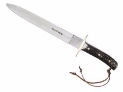 Dague de chasse Muela Bowie 26 cm - manche bois de cerf