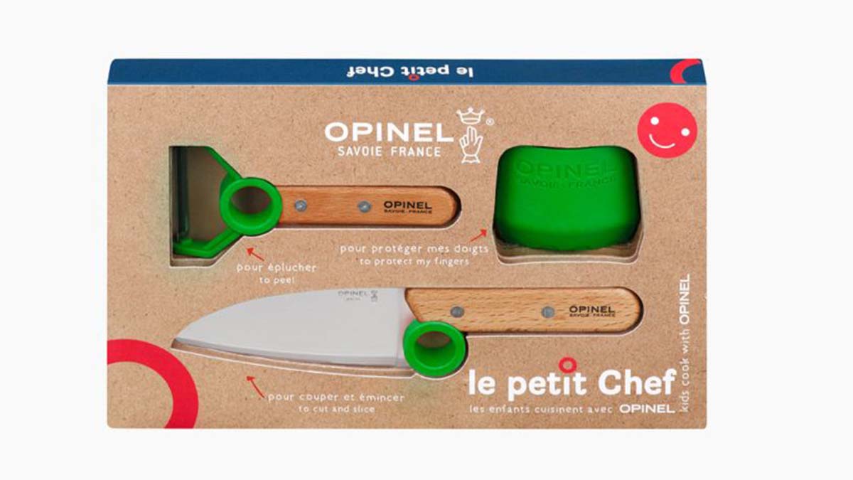 Coffret 3 pièces enfant Opinel - Le Petit Chef  - vert
