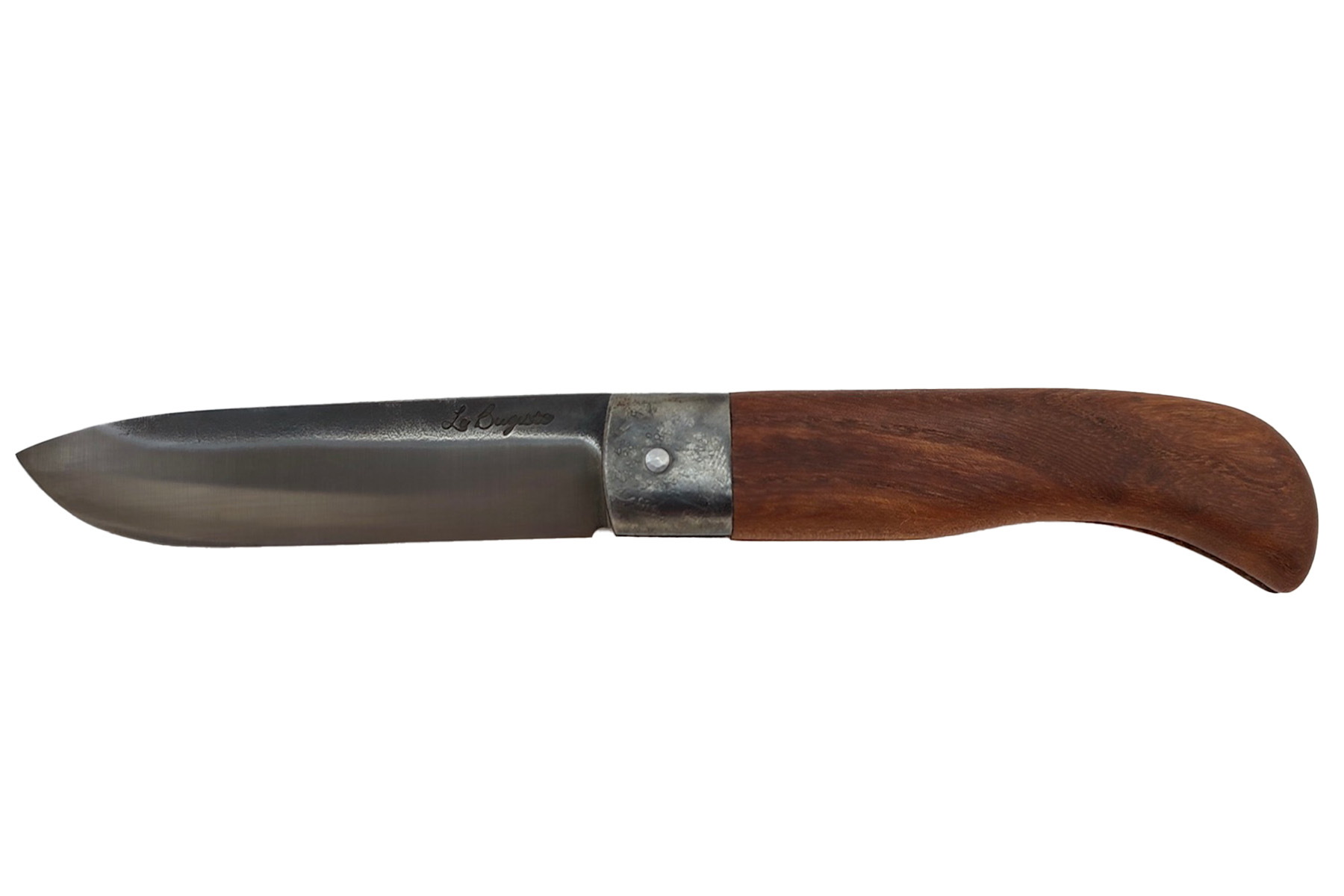 Couteau artisanal pliant Frédéric Maschio modèle Le Bugiste - orme