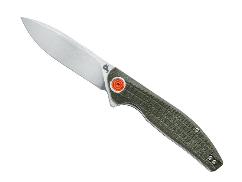 Couteau pliant Black Fox Artia - manche 12 cm micarta vert