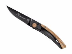 Couteau pliant Le Thiers® C. Dozorme - manche 10.5 cm full black et olivier