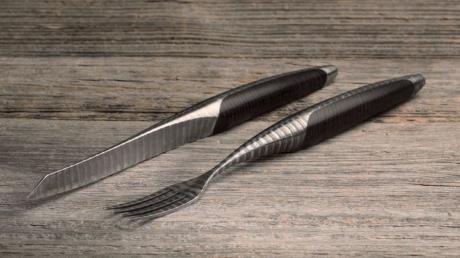 Coffret de couverts de table Sknife damas - frêne