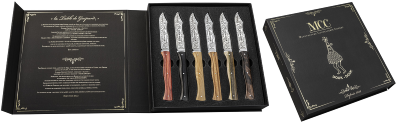 COFFRET DE 6 COUTEAUX DE TABLE DOUK-DOUK - COUTELLERIE COGNET