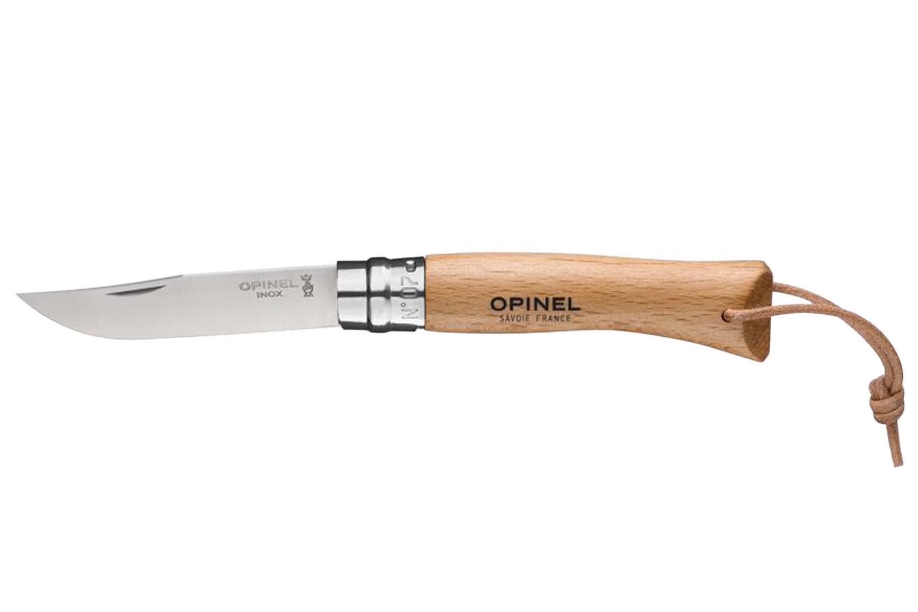 Couteau baroudeur Opinel n°07 hêtre naturel