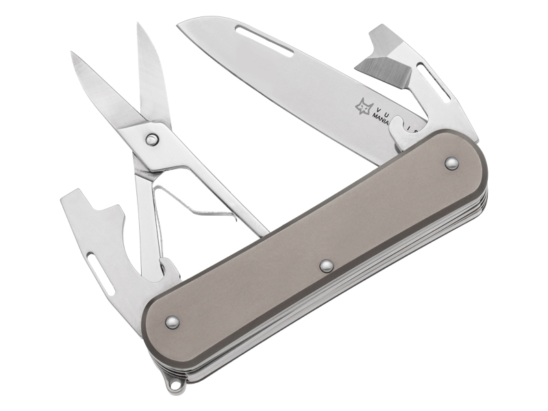 Couteau Fox Vulpis VP130 4 pièces - manche 8 cm titanium