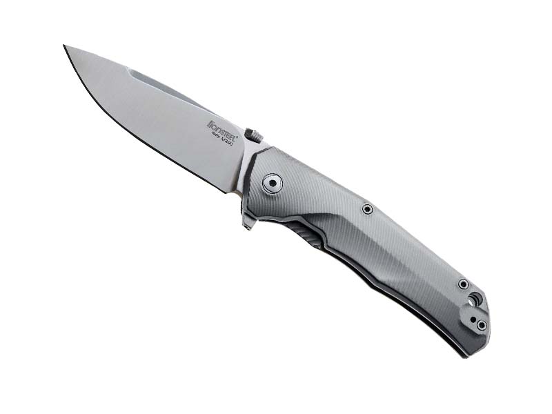 Couteau pliant Lionsteel TRE - manche titanium gris