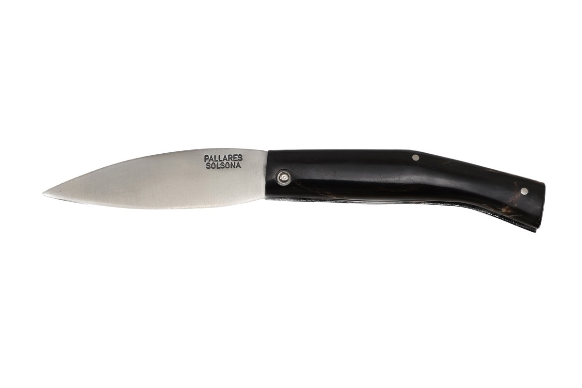 Couteau pliant Pallarès Solsona - Couteau de poche Busa en corne de buffle - acier carbone