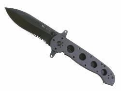 Couteau CRKT M21-14SF Special Forces - manche à trous 13,5 cm aluminium anodisé gris