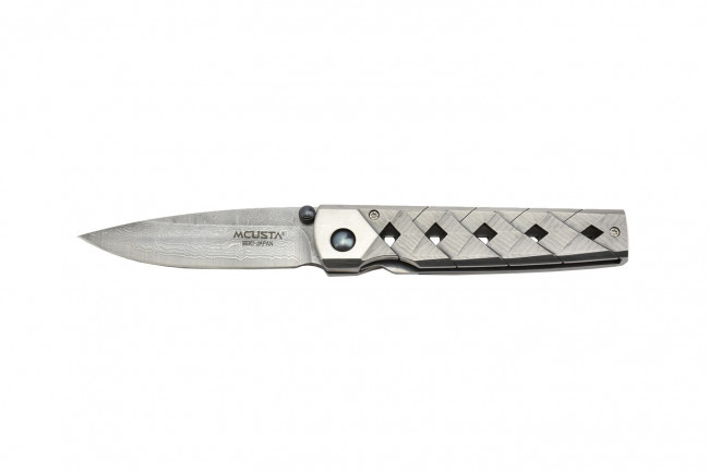 Couteau japonais Mcusta Katana - manche à trous 9 cm acier damas inox 67 couches