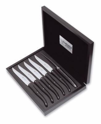 COFFRET DE 6 COUTEAUX DE TABLE LAGUIOLE EN AUBRAC - PAPERSTONE