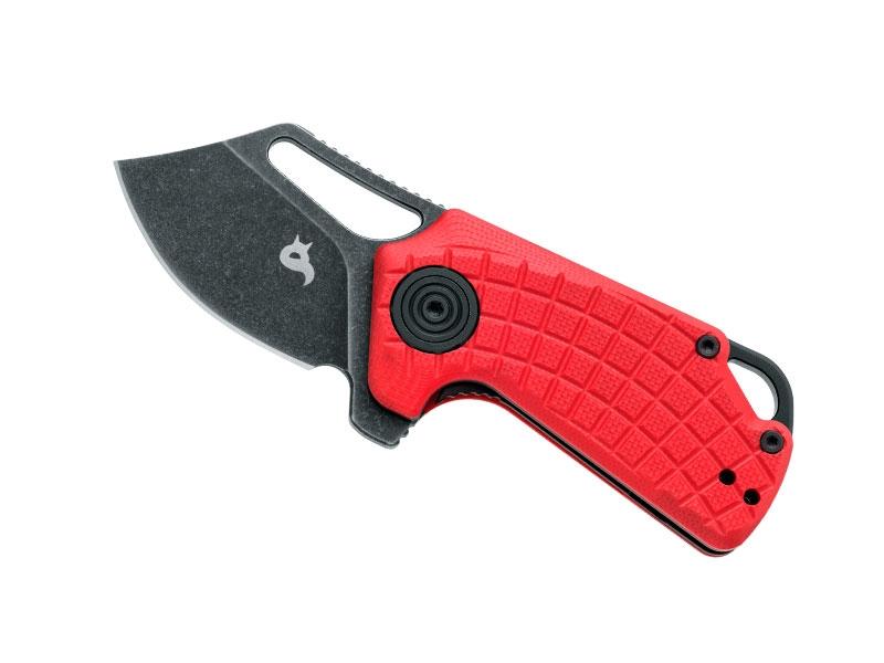 Couteau Black Fox Puck - G10 rouge - blackwashed