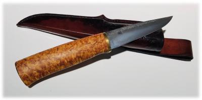 COUTEAU FIXE PUUKKO ARTISANAL DE MIKKO INKEROINEN