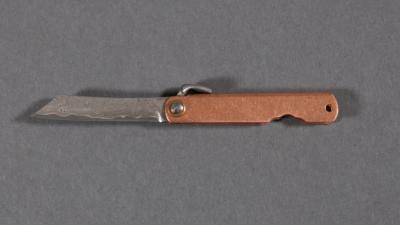 Couteau Böker Higonokami Irogane Damascus - manche cuivre