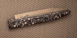 Couteau Le Terril par Charles Canon - manche 12 cm en coquilles de moules