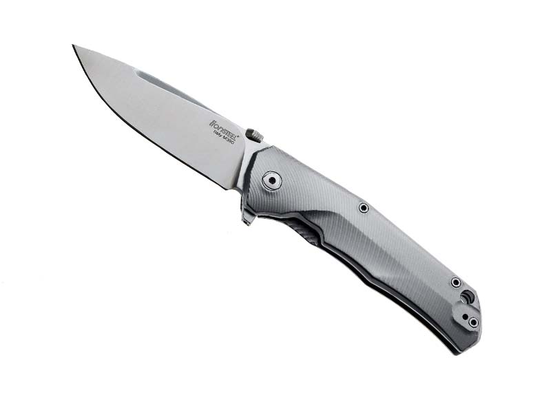 Couteau pliant Lionsteel TRE - manche 10 cm titanium 6AL4V gris