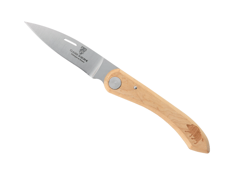 Couteau pliant C. Dozorme Le Capucin - manche 12.5 cm buis décor sanglier