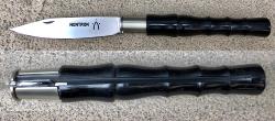 Couteau Nontron modèle Libellule ébène 9 cm