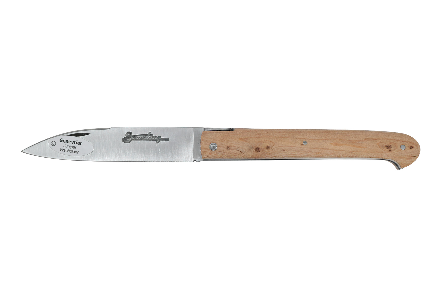 Couteau Sauveterre plein manche 9 cm - Genévrier