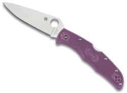 Couteau pliant Spyderco Endura 4 - manche 12,5 cm nylon/fibre de verre violet