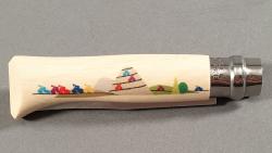 Couteau Opinel n°8 Tour De France 2021 en bois de charme