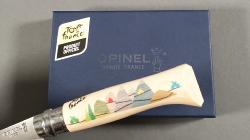 Couteau Opinel n°8 Tour De France 2021 en bois de charme