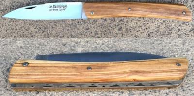 Couteau régional "Le Sanflorain" de Bruno Coupat manche olivier